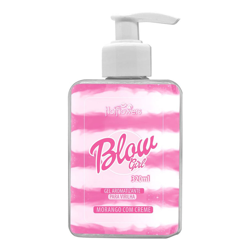 Blow Girl Gel Aromatizante Beijável Para Virilha 320ml Hot Flowers