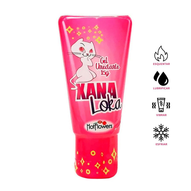 Xana Loka Gel Excitante Feminino Linha Brasileirinhos 15g Hot Flowers